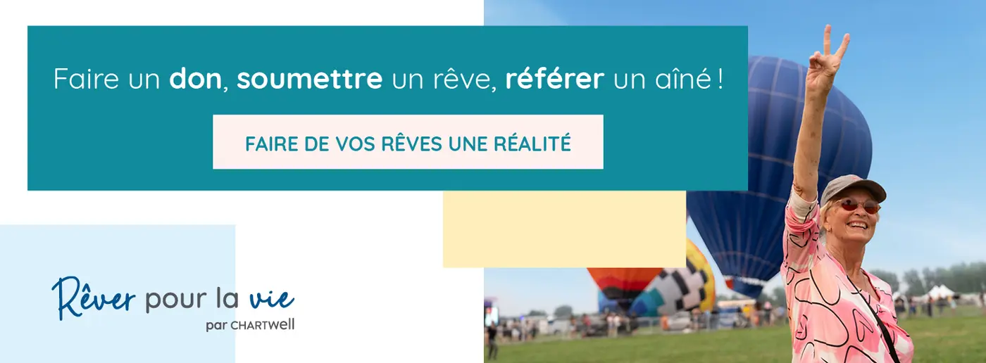 Faire un don, soumettre un reve, refere un aine! Faire de vos reves une realite. Rever pour la vie par Chartwell