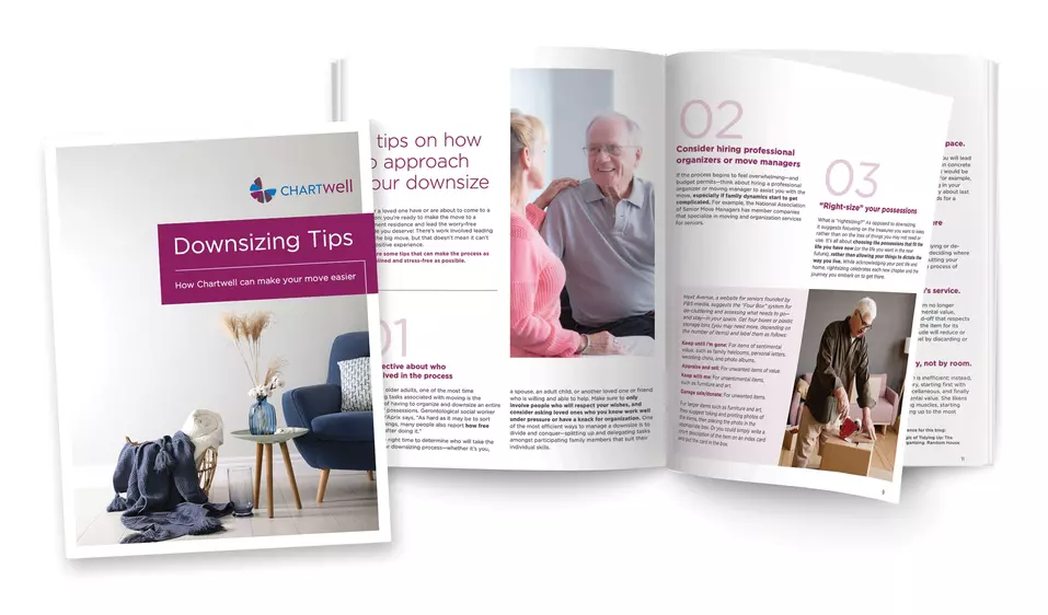 Preview pages of Downsizing Tips for Senior Living