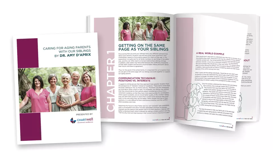 Preview pages of Caring for Aging Parents with Siblings